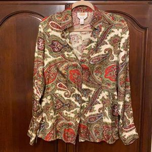 Talbots vintage silk blouse